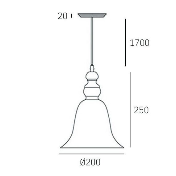Полилей PARIS P01789BK CosmoLight 1xE27 | Osvetlenieto.bg