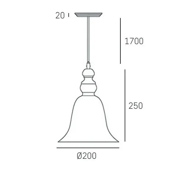 Полилей PARIS P01789BK CosmoLight 1xE27 | Osvetlenieto.bg
