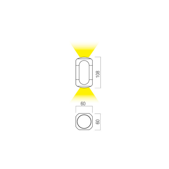LED Аплик Crisp 01-4478 Redo 7.5W 2700K Triac Dimmable | Osvetlenieto.bg