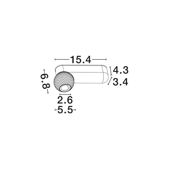 LED Аплик NOTIC 9088165 NovaLuce 7W 3000K | Osvetlenieto.bg