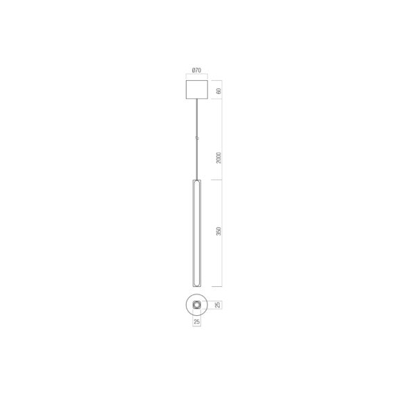 LED Полилей Crisp 01-4690 Redo 9.5W 3000K Triac Dimmable | Osvetlenieto.bg