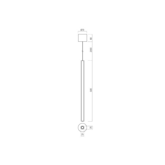 LED Полилей Crisp 01-4696 Redo 9.5W 3000K Triac Dimmable | Osvetlenieto.bg