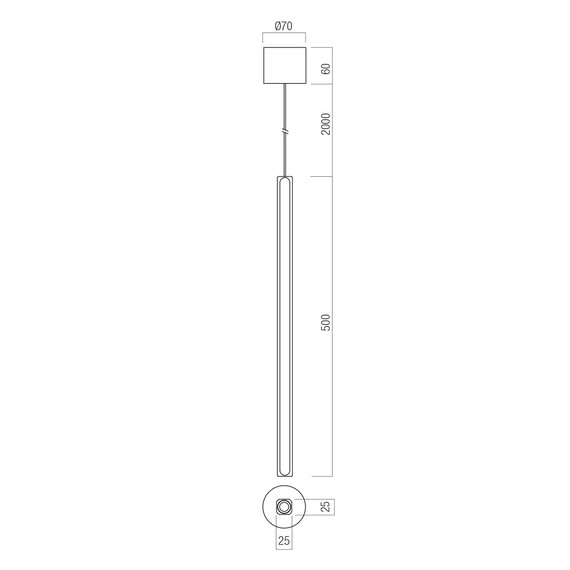 LED Полилей Crisp 01-4697 Redo 9.5W 3000K Triac Dimmable | Osvetlenieto.bg