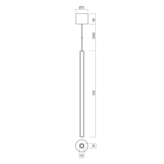 LED Полилей Crisp 01-4697 Redo 9.5W 3000K Triac Dimmable | Osvetlenieto.bg
