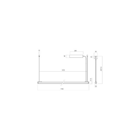 LED Полилей Crisp 01-4703 Redo 48W 3000K Triac Dimmable | Osvetlenieto.bg