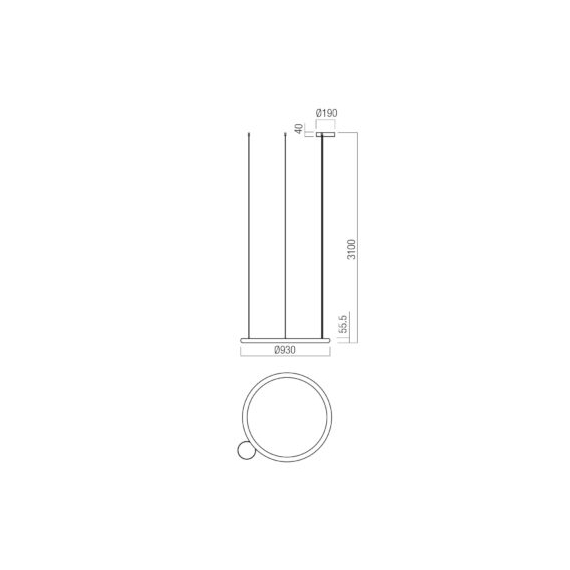 LED Полилей Halley 01-4457 Redo 50W CCT 2700K-4000K Triac Dimmable | Osvetlenieto.bg