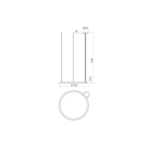 LED Полилей Halley 01-4458 Redo 60W CCT 2700K-4000K Triac Dimmable | Osvetlenieto.bg