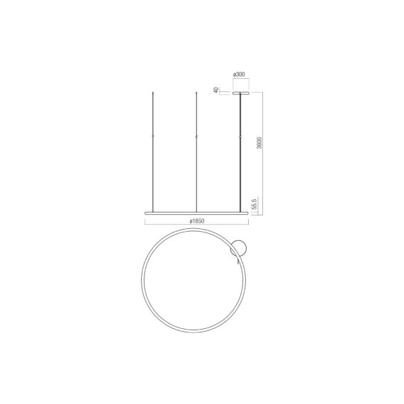 LED Полилей Halley 01-4460 Redo 100W CCT 2700K-4000K Triac Dimmable | Osvetlenieto.bg