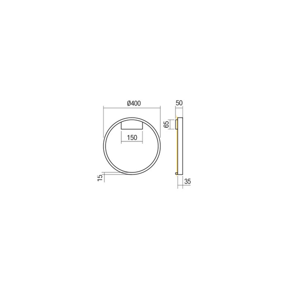 LED Аплик Febe 01-2816 Redo 24W 4000K | Osvetlenieto.bg
