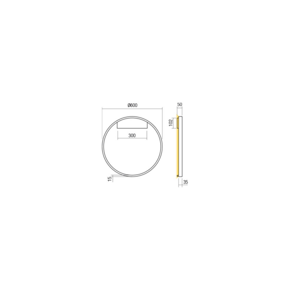 LED Аплик Febe 01-2821 Redo 37W 3000K | Osvetlenieto.bg