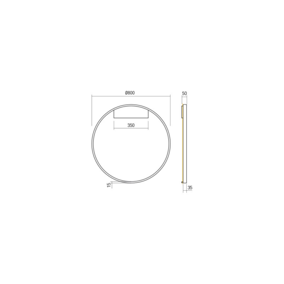 LED Аплик Febe 01-2830 Redo 50W 4000K | Osvetlenieto.bg
