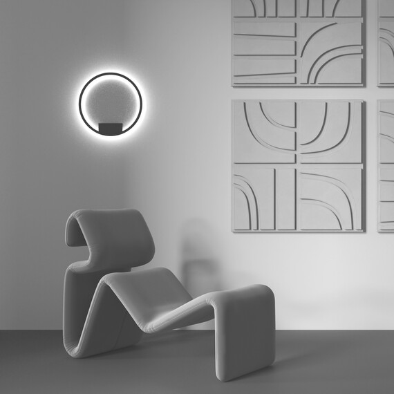 LED Аплик Rim MOD058WL-L25BK Maytoni 23W 3000K-4000K | Osvetlenieto.bg