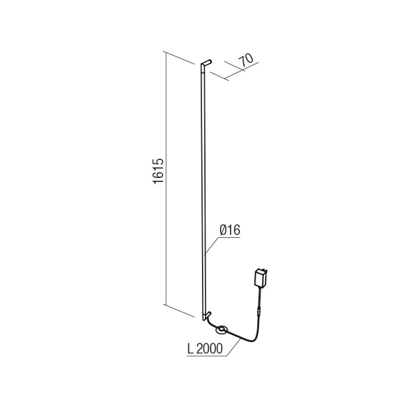 LED Аплик Stick 01-2793 Redo 36W 3000K | Osvetlenieto.bg