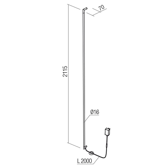 LED Аплик Stick 01-2795 Redo 48W 3000K | Osvetlenieto.bg
