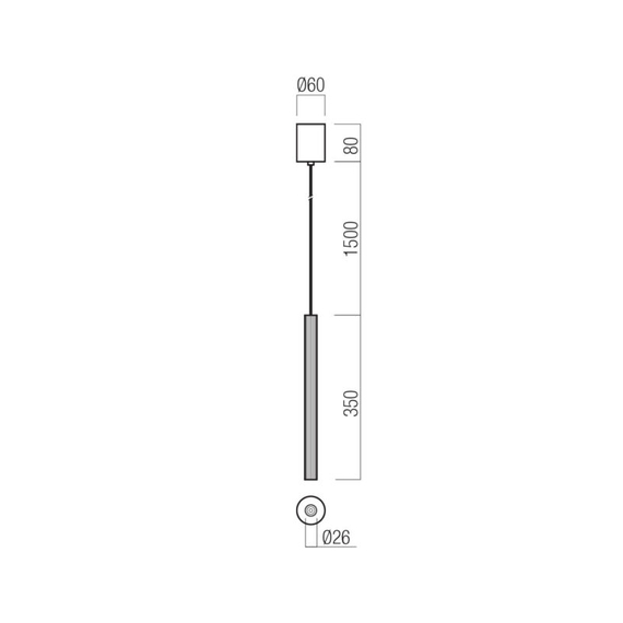 LED Пендел Nikos 01-3855 Redo 8W 3000K | Osvetlenieto.bg