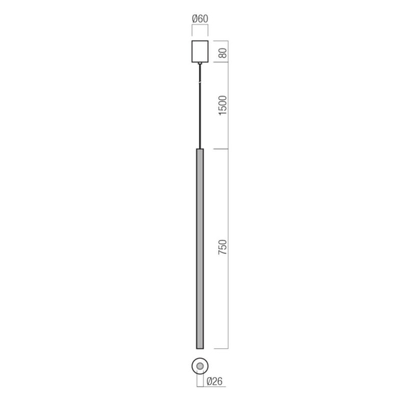 LED Пендел Nikos 01-3861 Redo 8W 3000K | Osvetlenieto.bg