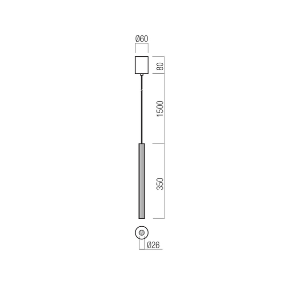 LED Пендел Nikos 01-4186 Redo 8W 2700K | Osvetlenieto.bg