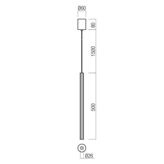 LED Пендел Nikos 01-4191 Redo 8W 2700K | Osvetlenieto.bg