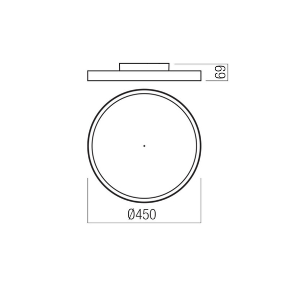 LED Плафон Dama 01-3742 Redo 40W CCT 3000K-4000K-5000K | Osvetlenieto.bg