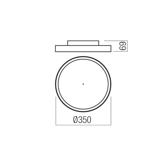 LED Плафон Dama 01-3745 TRIAC Redo 30W CCT 3000K-4000K-5000K | Osvetlenieto.bg
