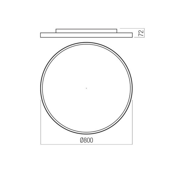 LED Плафон Dama 01-3748 Redo 60W CCT 3000K-4000K-5000K | Osvetlenieto.bg