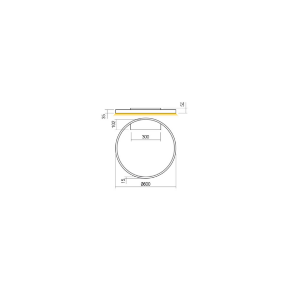 LED Плафон Febe 01-2842 Redo 37W 4000K | Osvetlenieto.bg