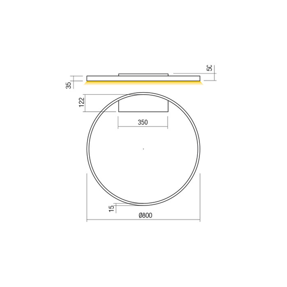 LED Плафон Febe 01-2845 Redo 30W 3000K | Osvetlenieto.bg