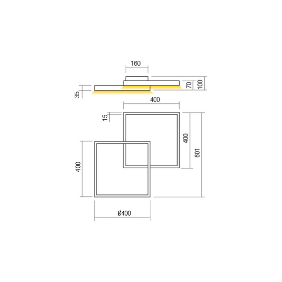 LED Плафон Febe 01-2862 Redo 62W 4000K | Osvetlenieto.bg