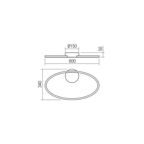 LED Плафон Leo 01-3334 Redo 29W CCT 3000K-4000K | Osvetlenieto.bg