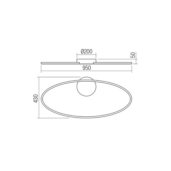 LED Плафон Leo 01-3335 Redo 43W CCT 3000K-4000K | Osvetlenieto.bg