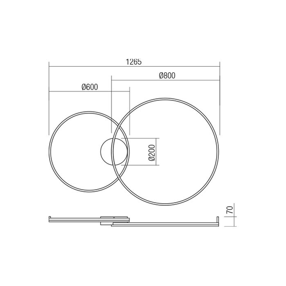 LED Плафон Orbit 01-3366 Redo 88W CCT 3000K-4000K Triac Dimmable | Osvetlenieto.bg