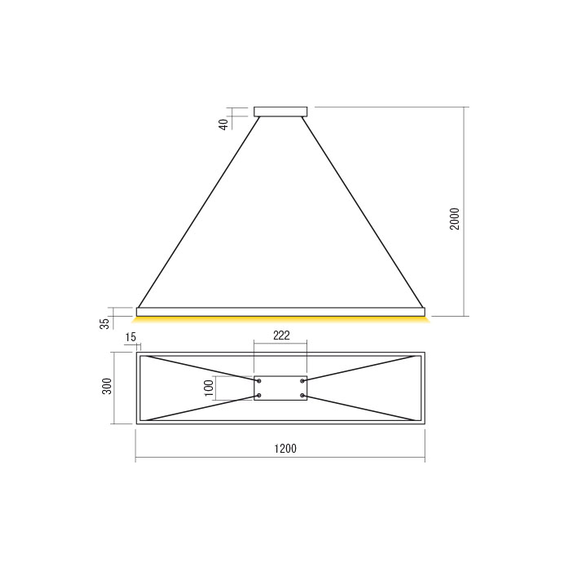 LED Полилей Febe 01-2928 Redo 50W 4000K | Osvetlenieto.bg