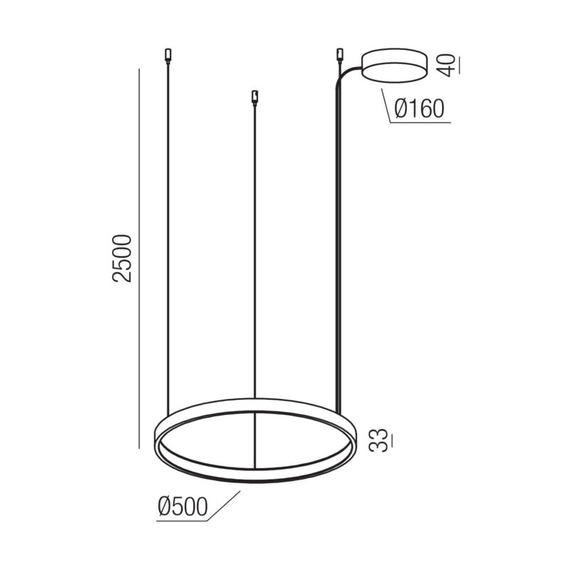 LED Полилей Orion 01-3869 Redo 40W CCT 2700K-3000K-4000K Triac Dimmable | Osvetlenieto.bg