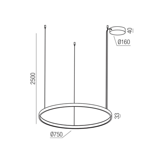 LED Полилей Orion 01-3872 Redo 58W CCT 2700K-3000K-4000K Triac Dimmable | Osvetlenieto.bg