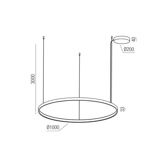 LED Полилей Orion 01-3875 Redo 75W CCT 2700K-3000K-4000K Triac Dimmable | Osvetlenieto.bg
