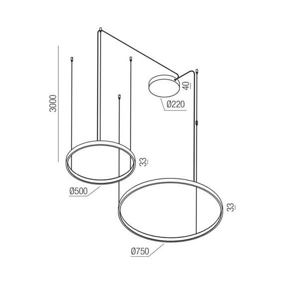 LED Полилей Orion 01-3879 Redo 98W CCT 2700K-3000K-4000K Triac Dimmable | Osvetlenieto.bg
