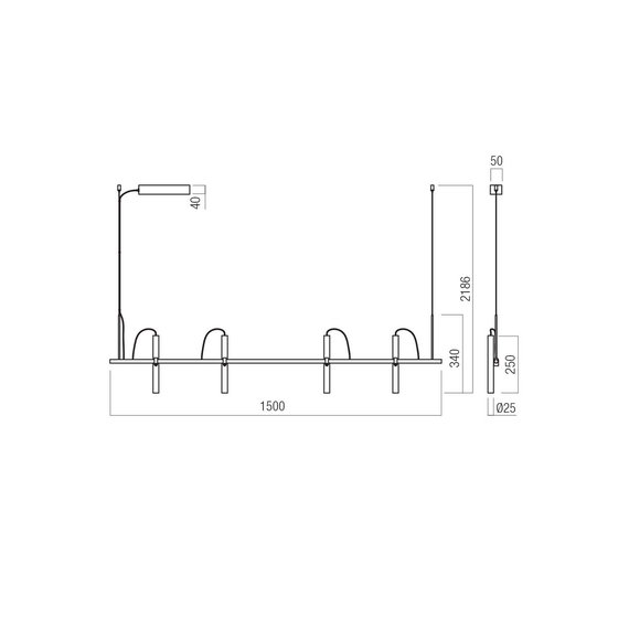 LED Полилей Praxi 01-4268 Redo 28.5W 2700K Triac Dimmable | Osvetlenieto.bg
