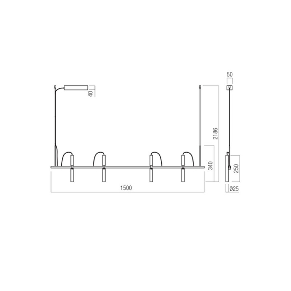 LED Полилей Praxi 01-4272 Redo 28.5W 2700K Triac Dimmable | Osvetlenieto.bg