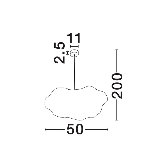 Полилей CLOUD 9586674 NovaLuce 2xE27 | Osvetlenieto.bg