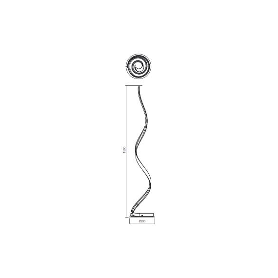 LED Лампион Torsion 01-4367 Redo 24W CCT 2700K-3000K-4000K | Osvetlenieto.bg