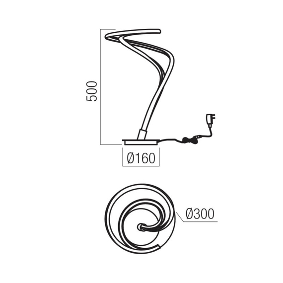 LED Настолна лампа Tempest 01-3604 Redo 18W 3000K | Osvetlenieto.bg