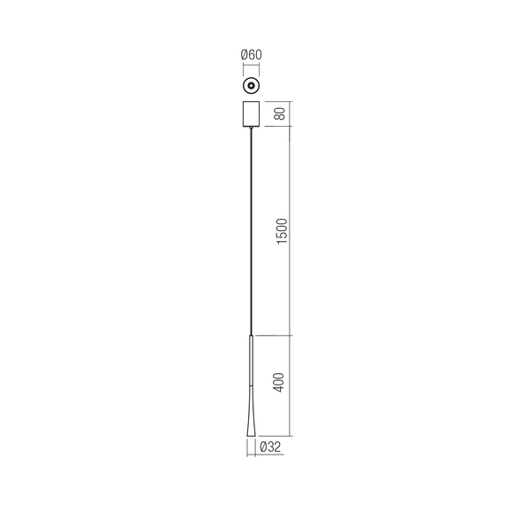 LED Пендел Ito 01-4068 Redo 6.2W 2700K | Osvetlenieto.bg