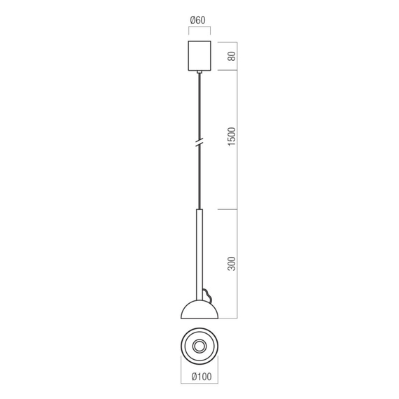 LED Пендел Raven 01-4176 Redo 9W 2700K | Osvetlenieto.bg