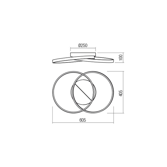 LED Плафон Espiral 01-2680 Redo 39W 3000K | Osvetlenieto.bg