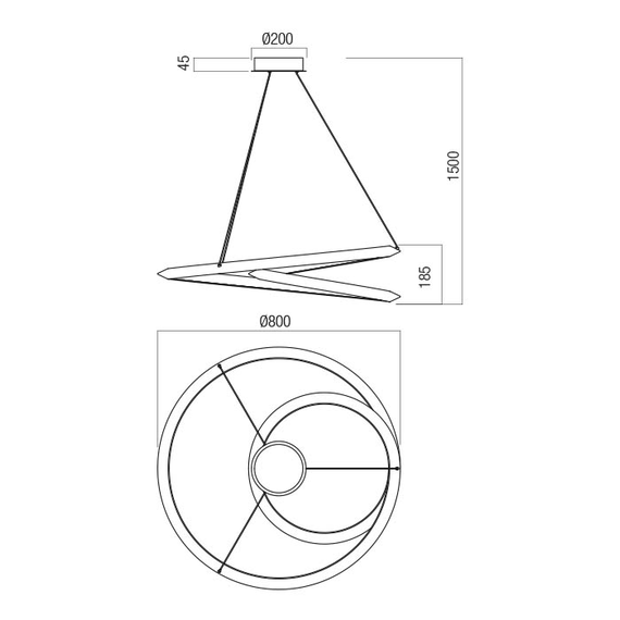 LED Полилей Storm 01-3378 Redo 60W CCT 3000K-4000K-6000K | Osvetlenieto.bg