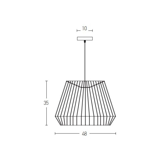Пендел ZAMBELIS 20237 PENDENT LAMP PAPER ROPE BROWN 1xE27 | Osvetlenieto.bg