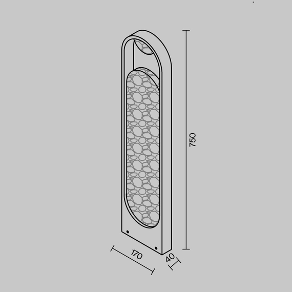 LED Градински стълб Anima O535FL-L12B3K Maytoni 12W 3000K | Osvetlenieto.bg