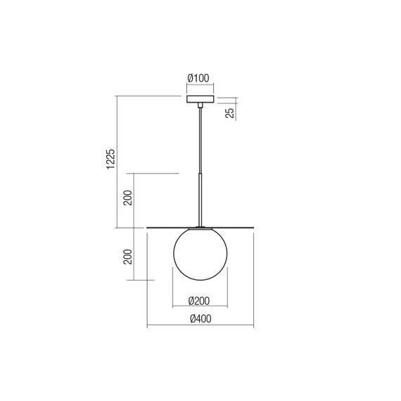 Полилей Plato 01-2732 Redo 1xE27 | Osvetlenieto.bg