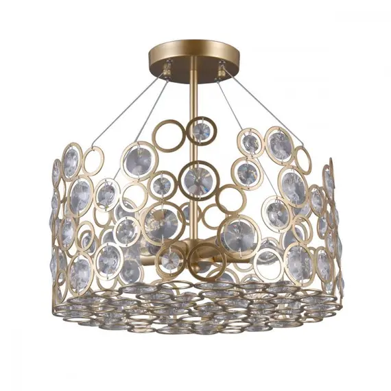 Плафон с кристали Nardo PNPL-33064-5-CH.G Italux | Osvetlenieto.bg