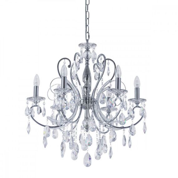 Полилей Barocco Chrome MD72709-6A Italux | Osvetlenieto.bg